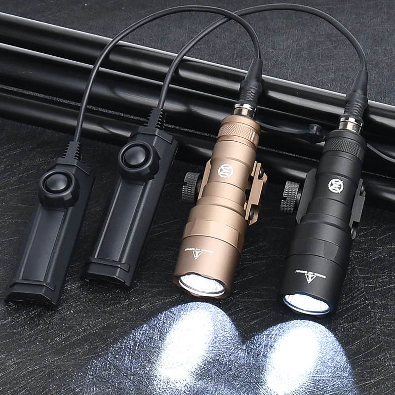 WADSN M300 M300C Tactica Flashlight Hunting  Airsoft Accessory Weapon White Light 510 Lumens With Dual Function Pressure Switch