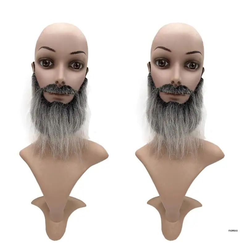 Halloween barba cosplays traje adereços bigode fontes festa diy fantasia vestido barba falsa longa barbas fluff