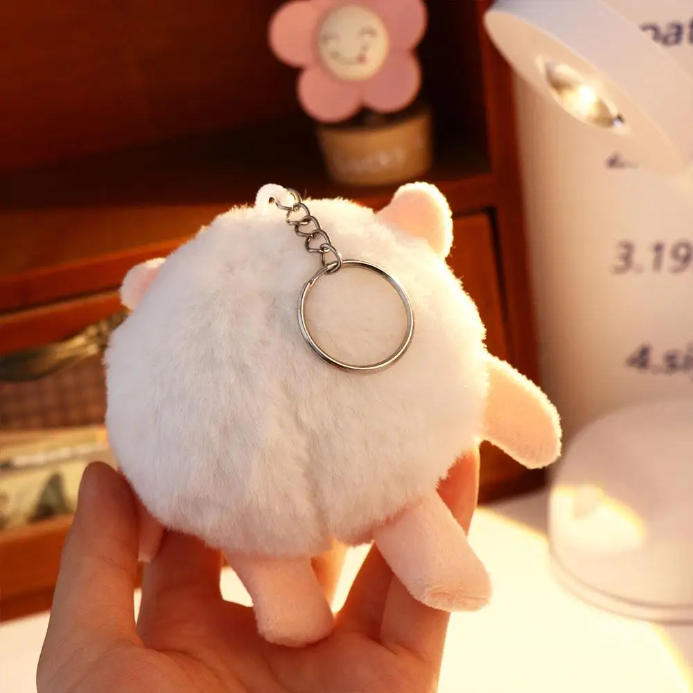 Key Ring Little Sheep Keychain Dongdong Sheep Sound Cartoon Bee Sheep Pendant Bee Sheep Ins Dongdong Sheep Keyring Children