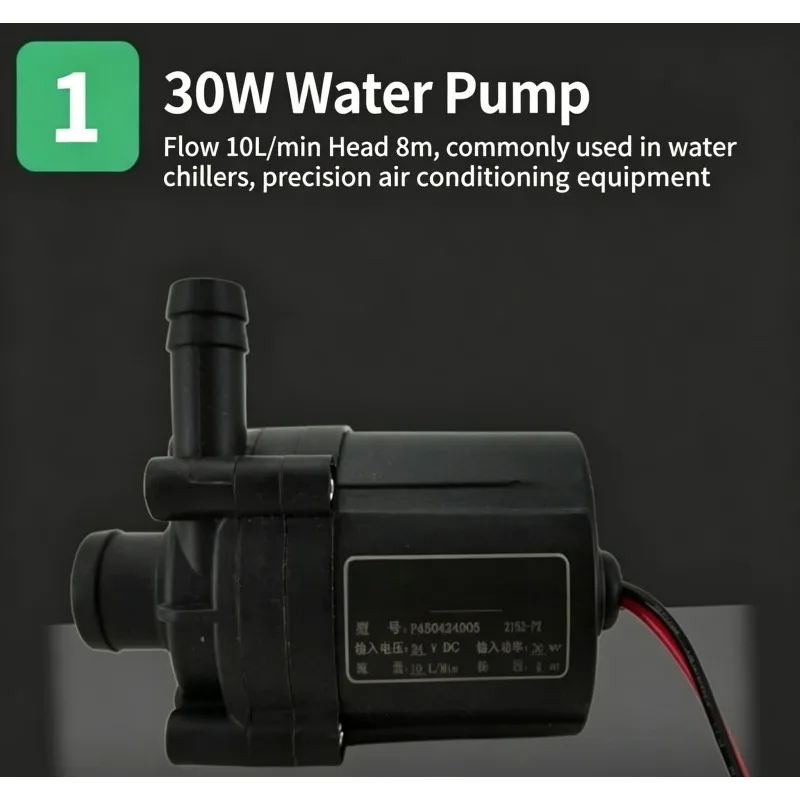 P600524F P450424D05 24V Brushless DC Water Pump Industrial Circulation Pump For Laser Cooling Chiller Replacement Accessory