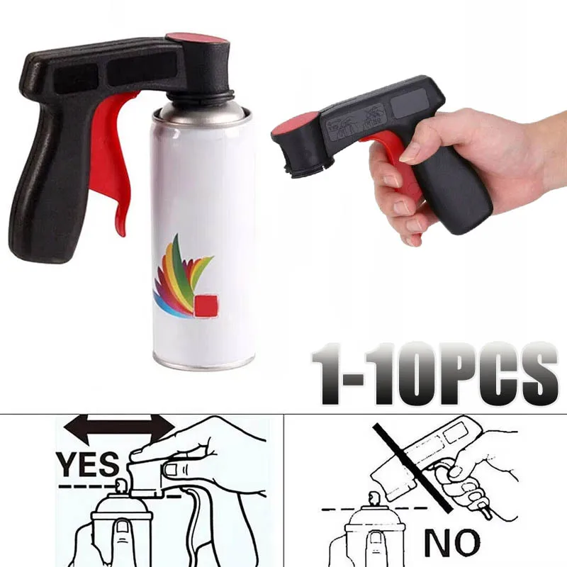1-10PCS Self Spraying Paint Handle Portable Reusable Hand Spray Gun for Car Film Wrapping Furniture DIY Easy Spray Tool