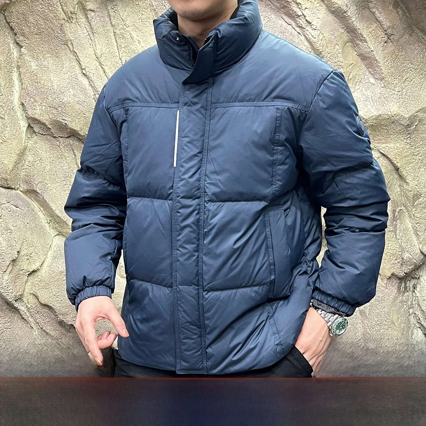 

High Lo down Jaet 90 Du down Filling High Puffin Outdoor Warm Waterproof Bread Sle down Jaet for Men And Women