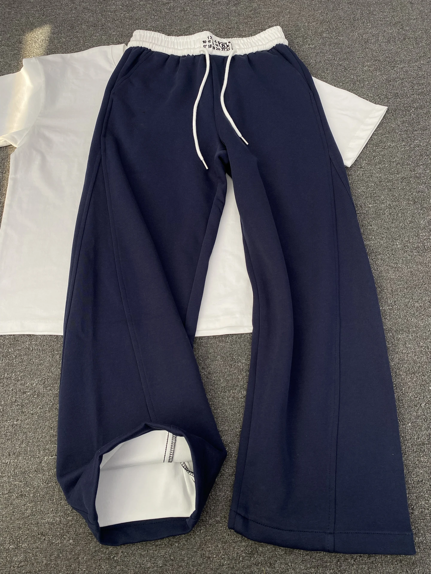 

k Blue Casual Wide Leg Pants Men's Autumn Heavy Dra Knife Trousers CleanFit Loose Fit Straight Leg Pants