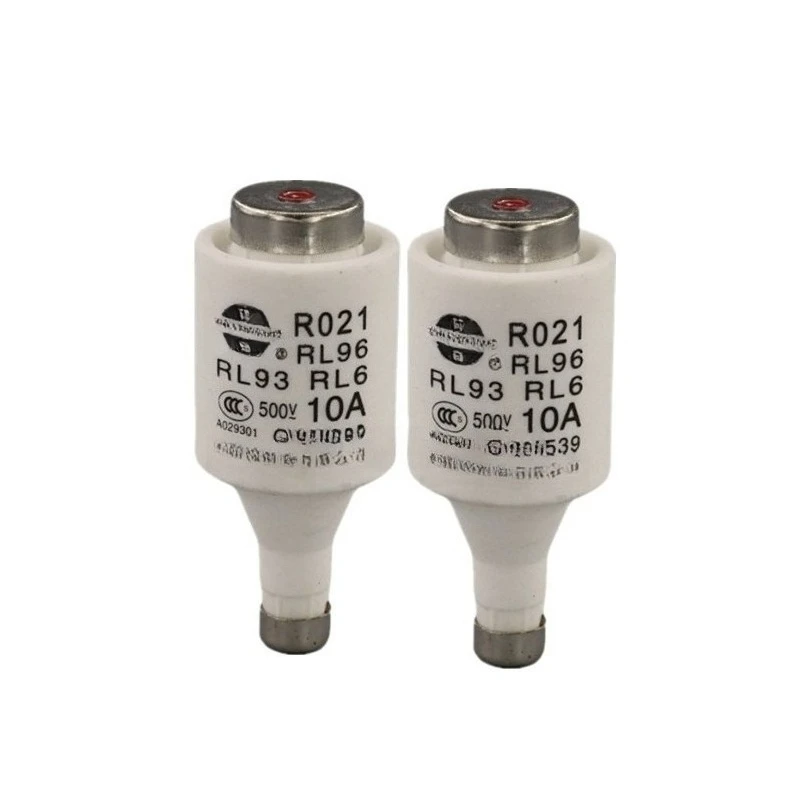 Cylindrical Cap Ceramic Fuse R021 RO21 RL6 6A 10A 16A 20A 25A Over‑Current Protection Fuse Link FOR Fuse Holder