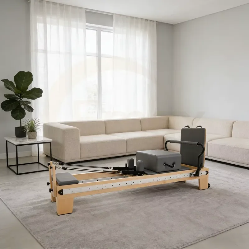 for Reinforced Structure Maple Wood Full Track Pilates Reformer Studio Performance Pilates Bed Gym Training