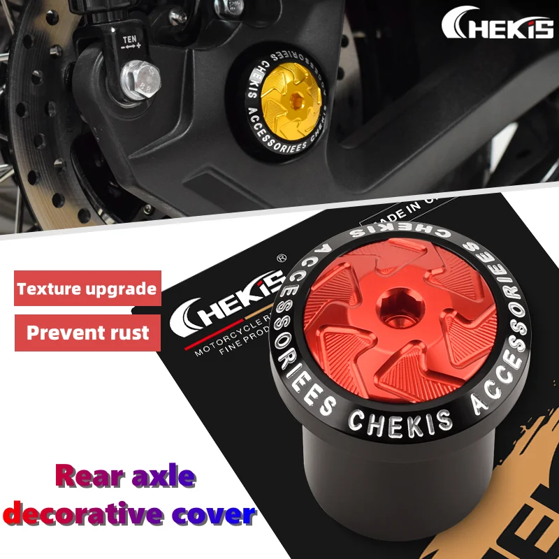 

Chekis Is Suitable for Honda Adv150 Adv160 Modification Accessories, Rear Axle Decorative Cover, Rear Wheel Nut Cover, Aluminum Alloy Rear Rocker Arm Anti-Rust Cover