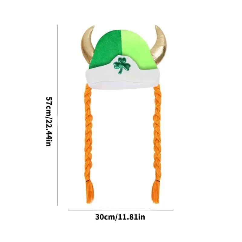 A52e stpatricks day hat для семейного сбора карнавалов празднование празднования бычья шляпа шляпа шляпа Фестиваль шап