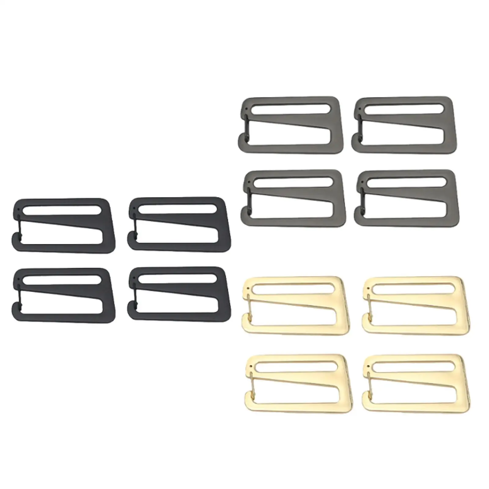 4x Riemenschnalle Rucksackclip Metall G Haken Gurtbandschnallen für Gurtbänder