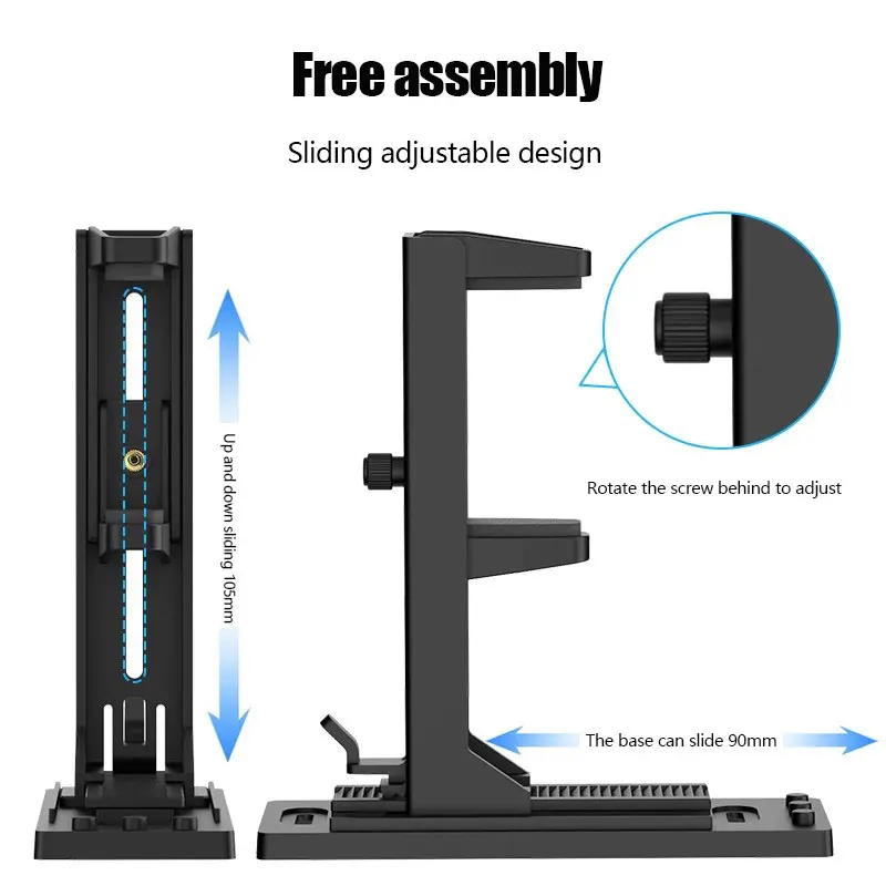 ABS Graphics Card Holder Desktop Computer Support Bracket Adjustable Bracket Jack Vertical Installation Anti Deformation