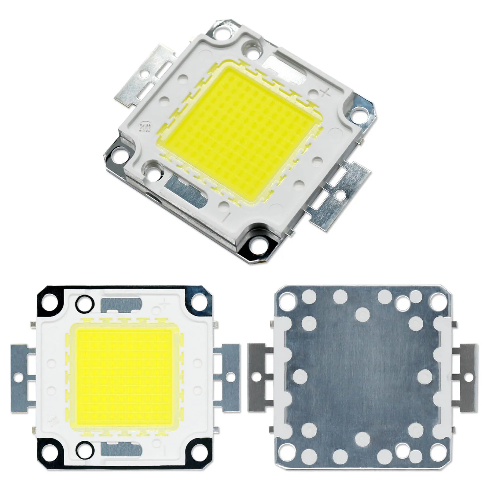 Chip LED COB de 50W y 100W, soporte de cobre DC30-36V, foco reflector LED integrado, luz LED, blanco frío y cálido