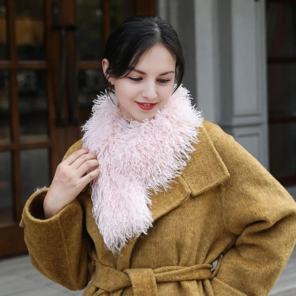 

Knitting Scarf Magnetic Design Women Scarf Cozy Plush Scarf with Magnetic Closure for Women Stylish Winter for Wear for Commutes