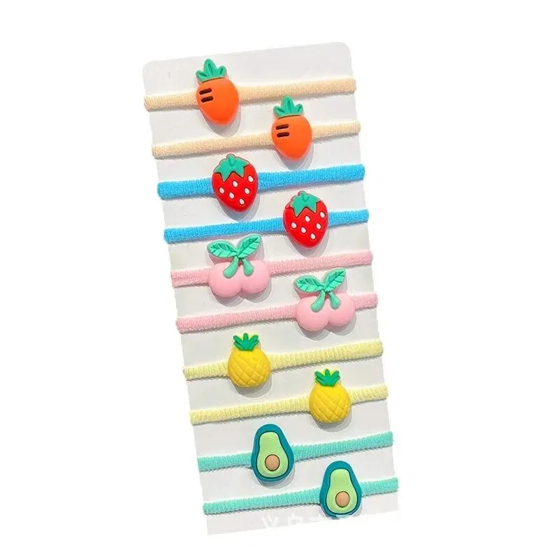 20-40 Pieces/Set Rubber Band for Children Cartoon Hair Band New Sweet Baby Hair Rope Hair Accessories