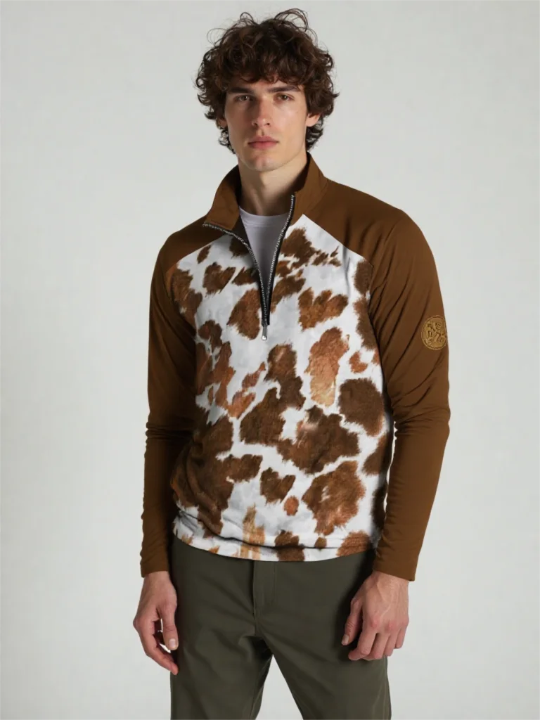 

3D Print Leopard Spotted Pattern Zipper Sweatshirts For Men Fashin Outdoor Business Casual Long Sleeve Loose Comfortable Clothes