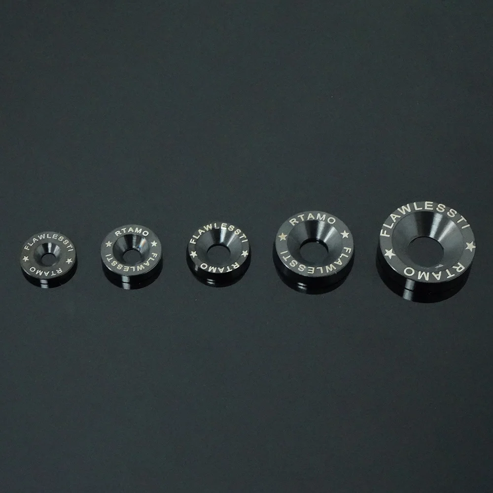 FLAWLESSTI M3 M4 M5 M6 M8 Gr5 Titanium Countersunk Washer