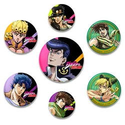 32/44/58mm Anime Jojos Bizarre Adventure Snap-in Button Pins Badge Brooches for Clothes or Backpack Jewelry Accessories Gifts