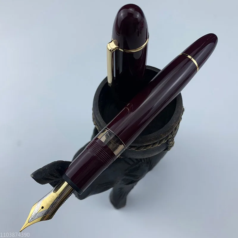 New Resin Fountain Pen Transparent Yongshen 630 NO.8 Big Size Daming Pointed Copper Piston F Nib Ink Pen Office Writing Gift