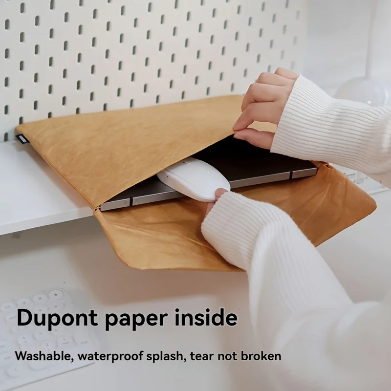 حافظة واقية للكمبيوتر المحمول من ورق دوبونت خفيفة الوزن ومحمولة، متوفرة بألوان متعددة، وردي، أسود، فضي، أخضر نعناعي، حافظة واقية للكمبيوتر اللوحي، مناسبة للسفر والمكتب والعمل والمنزل والهدايا