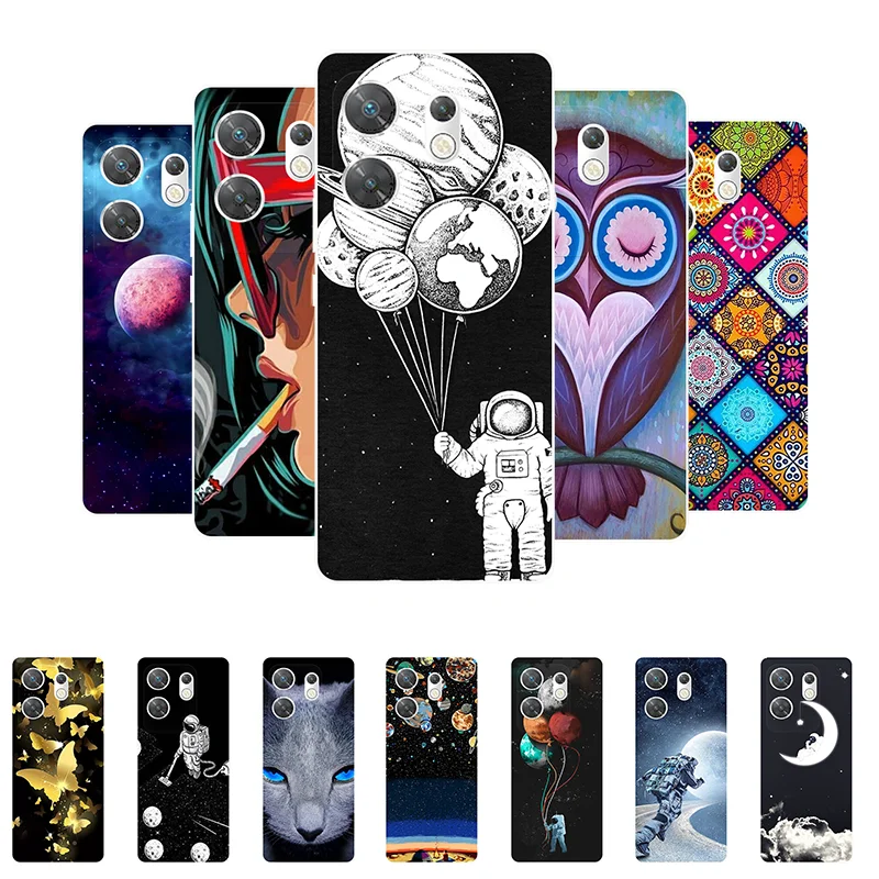 For Infinix Zero 30 4G Case Soft Silicone Astronaut Back Cover Phone Case for Infinix Zero 30 X6731B Fundas Zero30 Coque Bumper