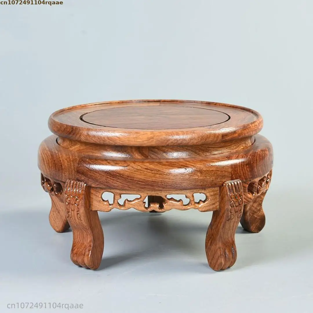 support-de-presentation-rond-en-bois-massif-base-sculptee-pour-vase-aquarium-bonsai-figurine-ornement-de-decoration-interieure-piedestal-pour-services-a-the