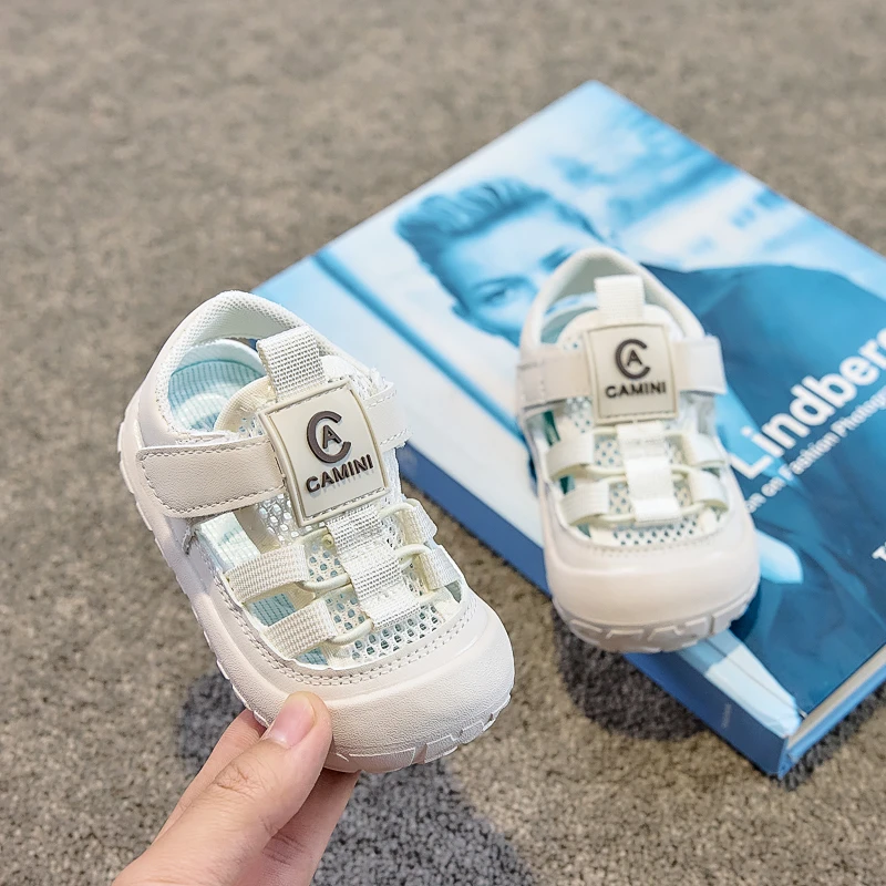 Baby Sport-Sandalen mit Zehenschutz Rutschfeste Kleinkind-Laufschuhe Weiche Sohle 2026 Sommer Neue Kinder-Strandschuhe Vielseitig Casual – Detail 7