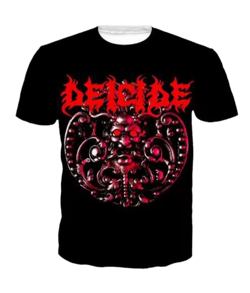 

New Fashion Men/Women DEICIDE Band 3D Print Short Sleeve T-Shirt Fashion T Shirt Sport Hip Hop Summer Tops TX92