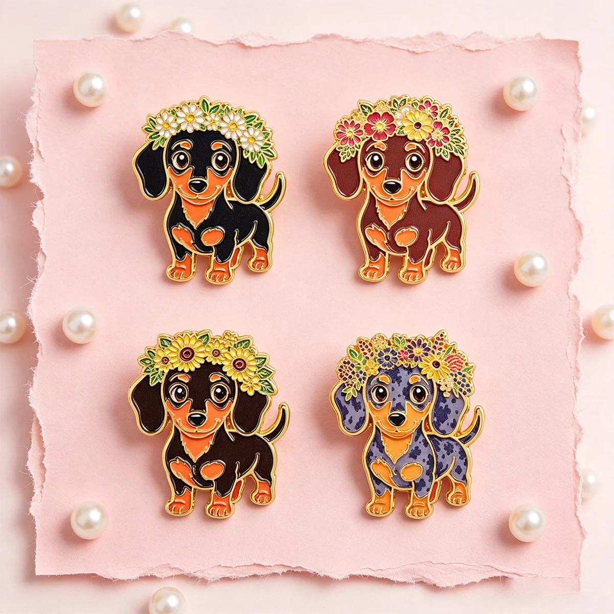 4-10pcs/set Cute Cat Dog Bird Moth Enamel Pins Women Badge Backpack Collar Lapel Pin Hat Jewelry Gifts for Friends