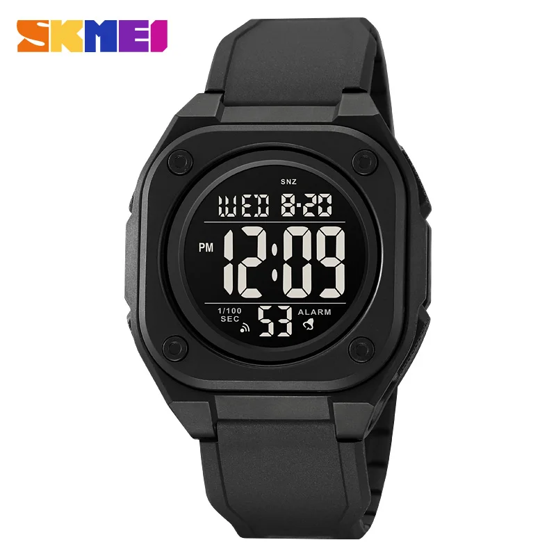 SKMEI Men's Digital Watch Fashion Outdoor Sport Watch Men Countdown Watches Alarm Clock Chrono 5Bar Waterproof Digital Watch