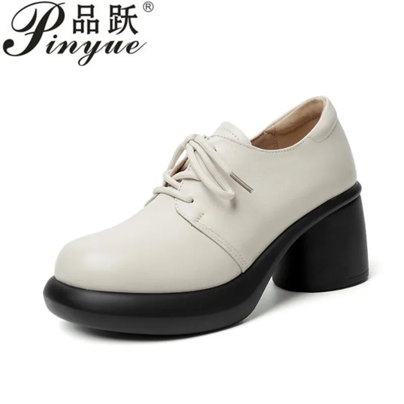 

7 см весенняя модная новая пикантная банкетная женская обувь с круглым носком на толстом каблуке, однотонные ремешки, повседневная элегантная и удобная обувь 35-40