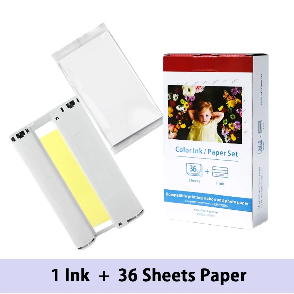 KP108IN 3 Ink Cartridges Compatible for Canon Selphy CP Photo Paper 4