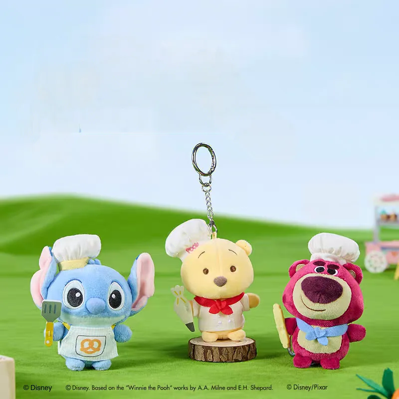 

Disney Stitch Bakery Series Keychains Cute Stitch Plush Bag Charms Bag Pendant Goods Fan Trendy Play High Value Gifts