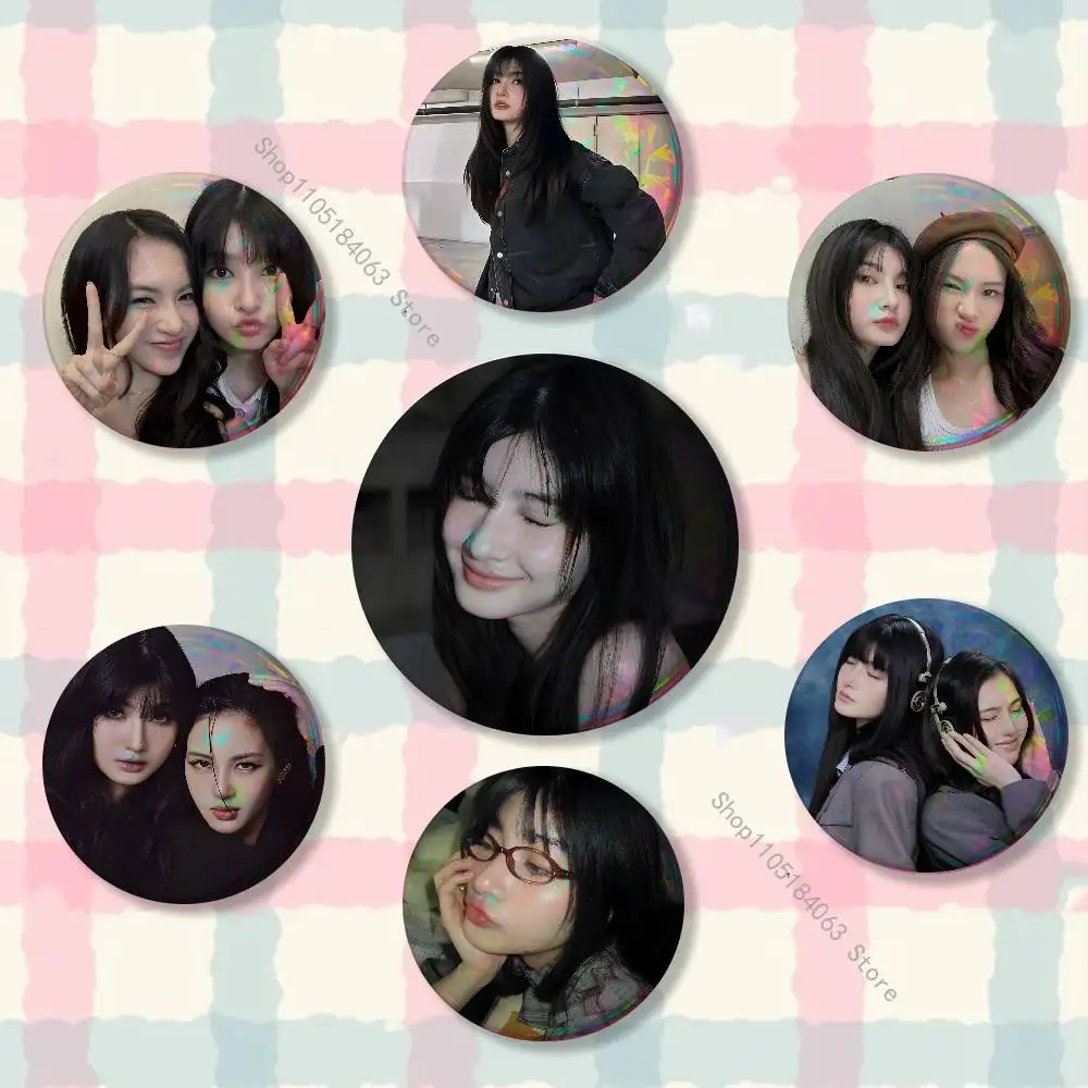 

Mablepangjie Creative Round Badge Button Pin Bag Decor Fans Collection Friends Gift Brooch