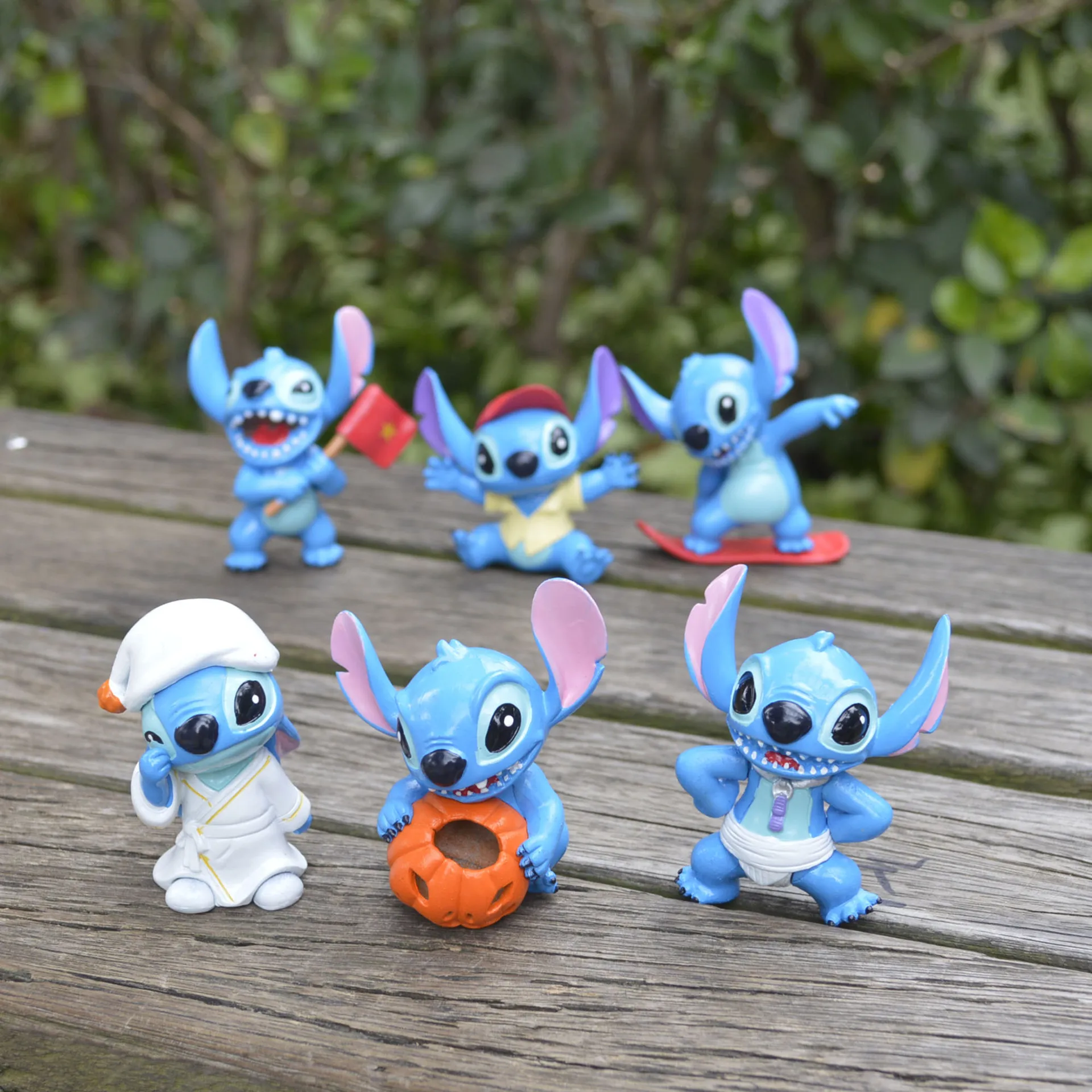 

Disney Lilo & Stitch Stitch Many Species Kawaii Stitch Anime Figure Model Statue Collection Desktop Decoration Ornament Toy Gift