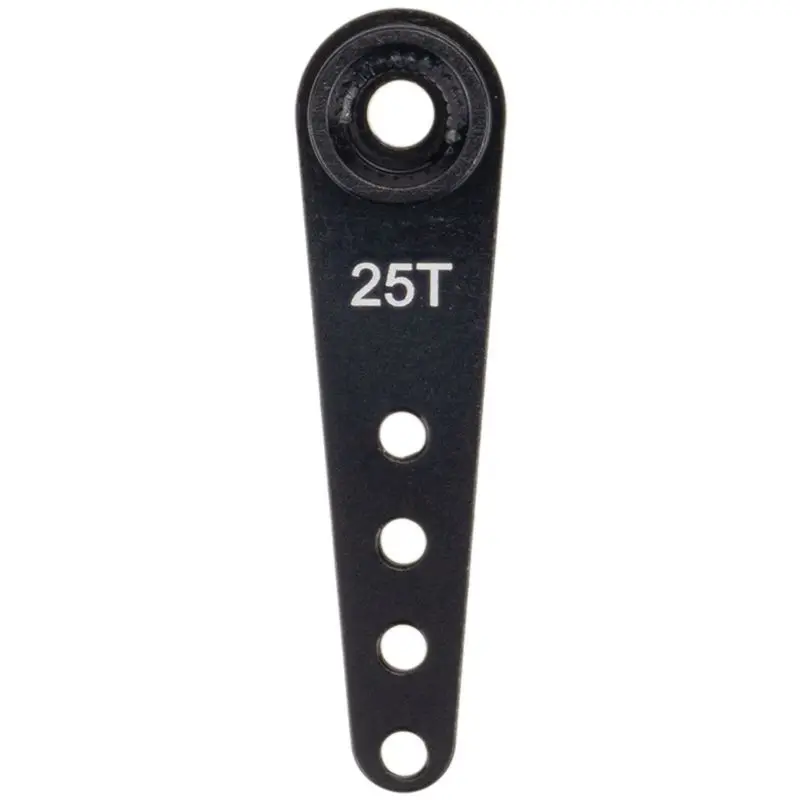 ABXE-40PCS 37Mm 25T Metal Extension Steering Servo Horn For RC Car Crawler Parts,Black
