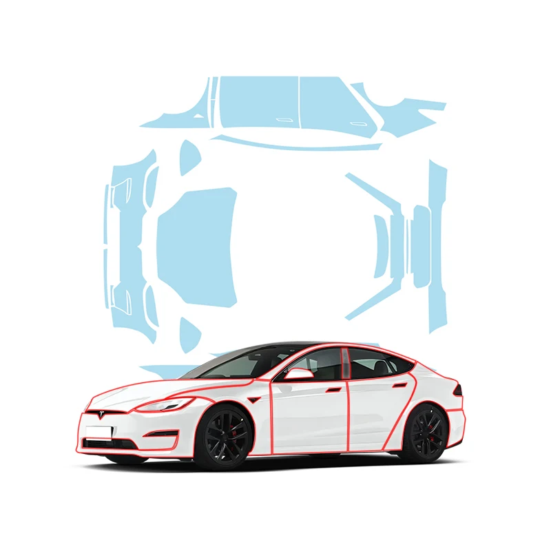 

PPF suitable for 23 Tesla Model S protective TPU transparent scratch-resistant kit invisible transparent interior accessories