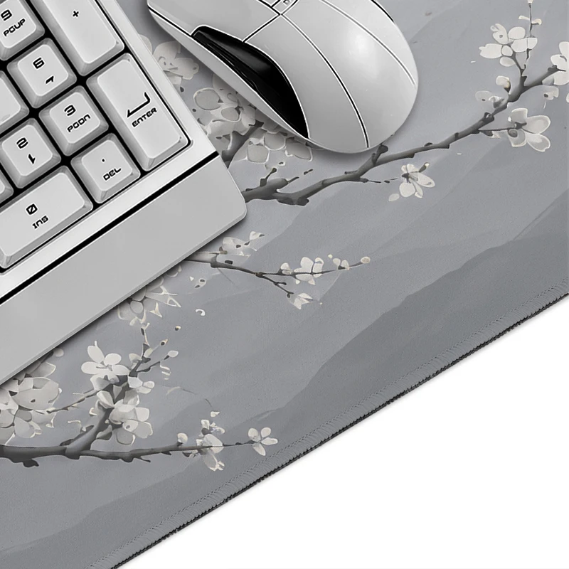 Mouse Pad Minimal Sakura Mount Fuji Gamer printon demand Large Mousepad XXL keyboard pad Soft Carpet Table Mat Mice Pad