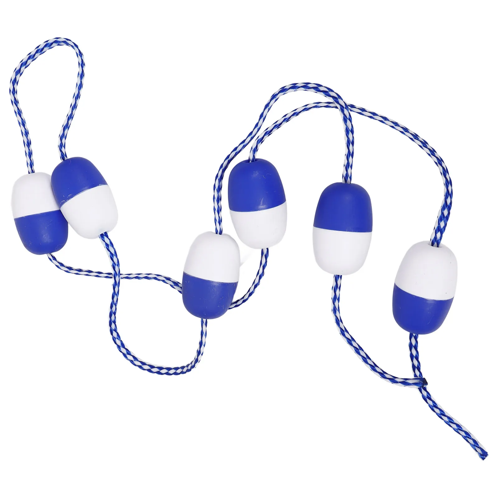 Divisor de segurança para piscina flutuante, 1 corda, linha flutuante, bóia de piscina, marcador de pista para zona de água rasa e separação