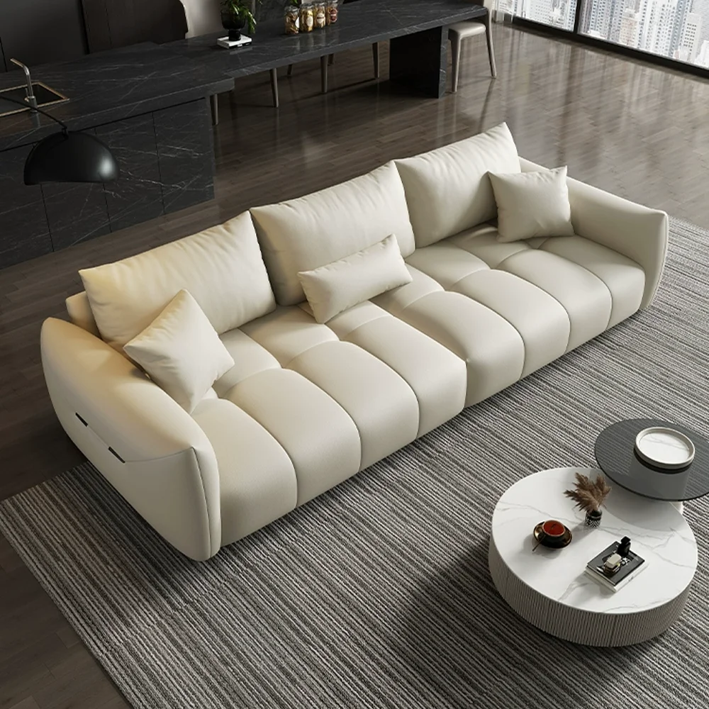 modern pure white color couch MIcrofiber fabric leather living room modern arm white 1 2 3 seat no legs sofa set