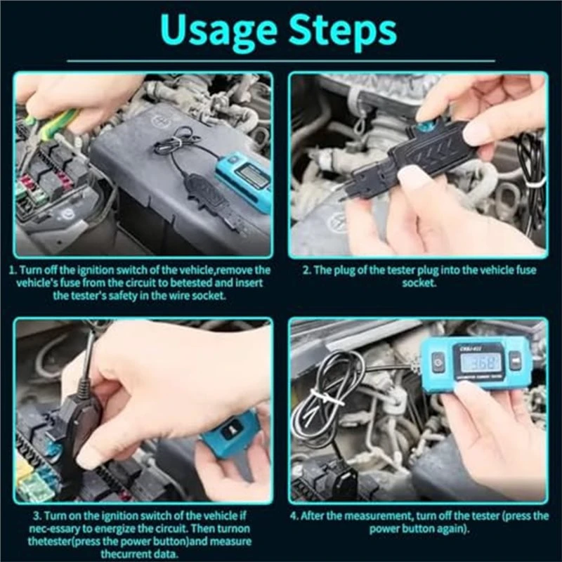 Super Sale CNBJ-611 Automotive Fuse Current Tester Car Leakage Analyzer Fault Tester Automotive Fuse Current Tester Tool with Gl