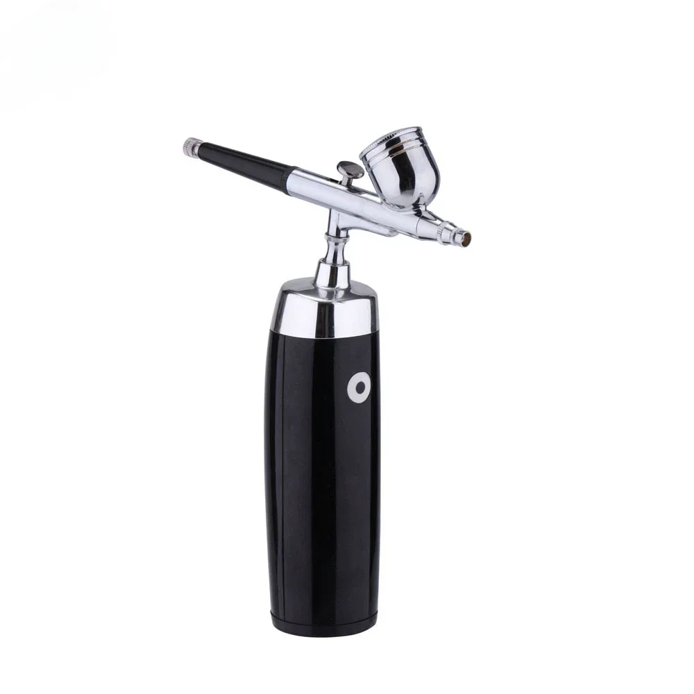 Beauty  Wireless Airbrush Air Compressor Kit  Paint Spray Gun Pen Portable Air Brush Painting Cup Makeup Barber Black