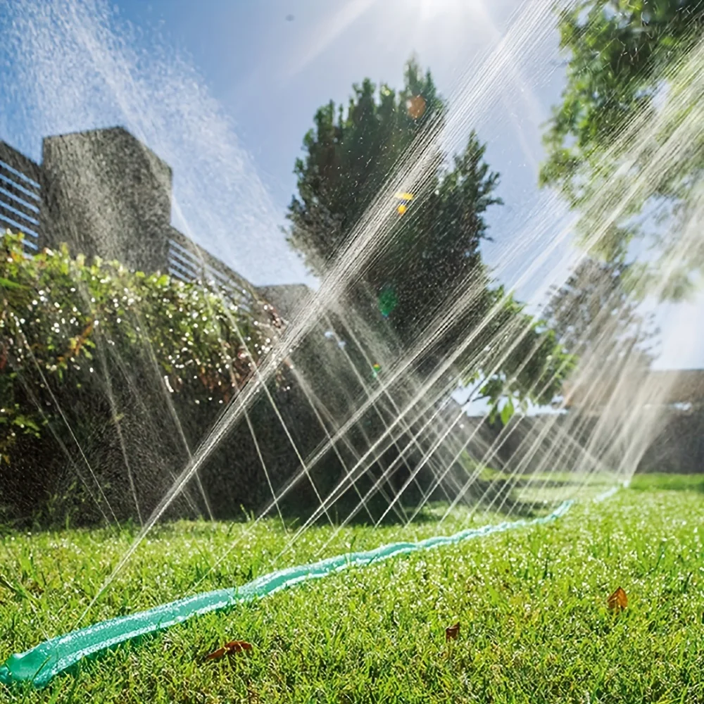 Sprinkler and soaking hose, ground soaking garden hose, can save 70% of drip hose, very suitable for garden flower beds, green