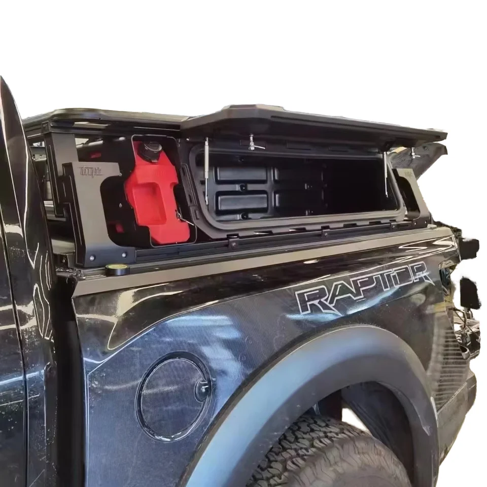 

Wholesale Universal Modular Pickup Accessories Truck Bed Rack Cargo System 92L PE Storage Box