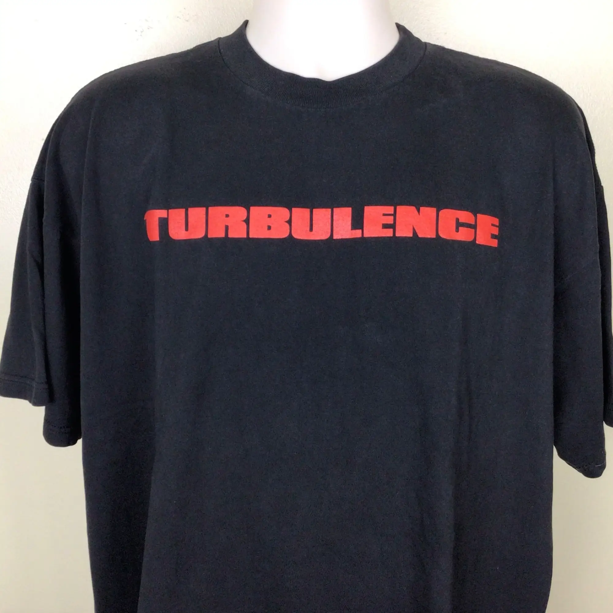 Vtg 1997 Turbulence Movie TShirt Black XL/XXL 90s Ray Liotta Action Movie Promo