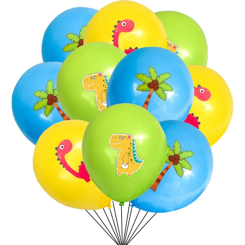 10/30 stücke Dinosaurier Latex Ballon Party Dekorationen Bunte Dinosaurier Party Luftballons für Kinder Geburtstag Partei Liefert Geschenk Spielzeug – Detail 1