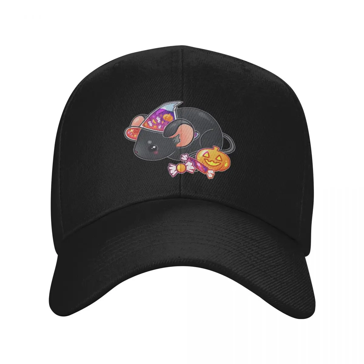 

Kawaii Witch Mouse Baseball Cap Streetwear Designer Hat Rave Brand Man cap Women's Hats For The Sun Men's