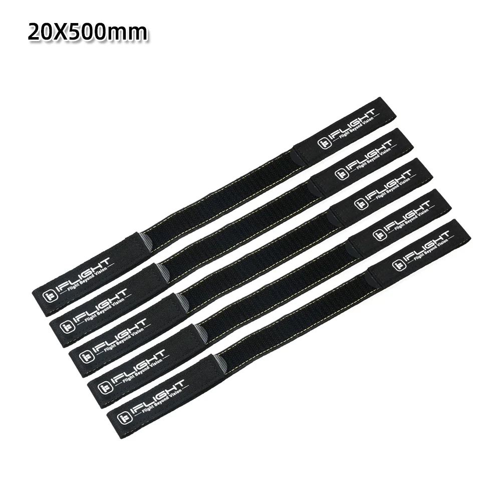 5 Stück 10X100mm / 10X130mm IFlight Magic Sticker Tape Nylon Lipo Akku-Gurtband Wiederverwendbarer Kabelbinder für FPV RC Akku