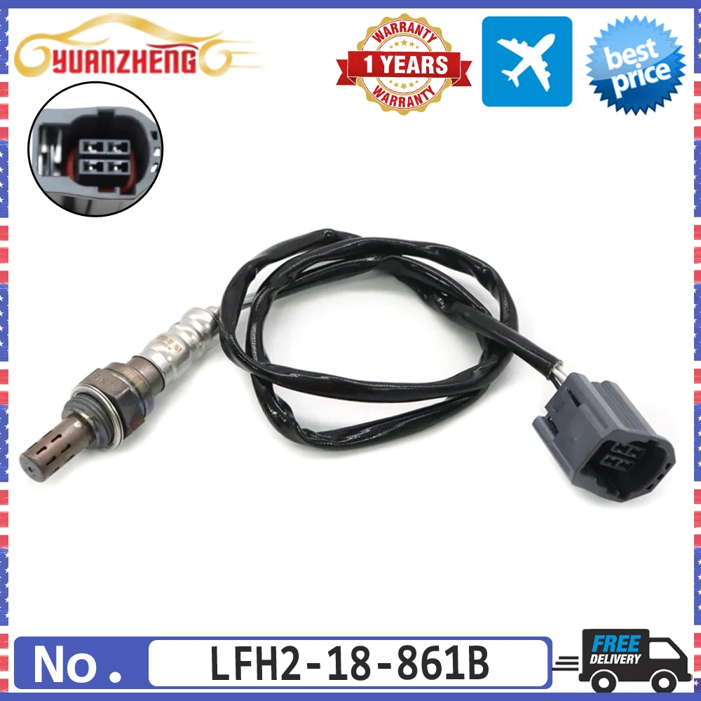 

NEW Rear LFH2-18-861B Air Fuel Ratio O2 Lambda Oxygen Sensor For Mazda 3 2.0L 2.3L 2 1.5L M6 6 1.8L 2.0L 2004-2010 ZJ39-18-861A