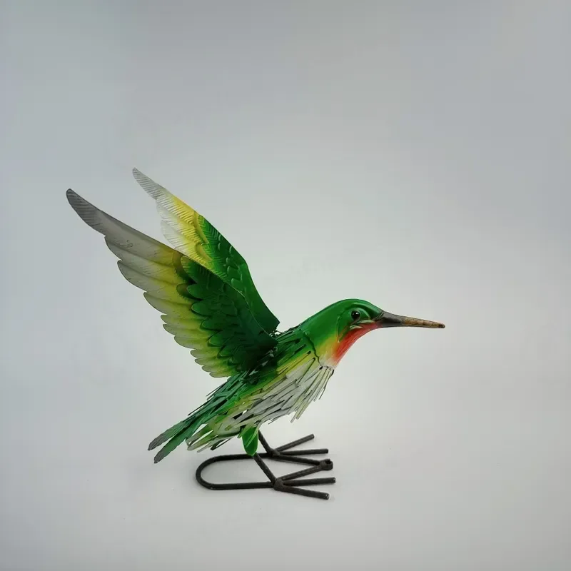 Metal Kingfisher Statues, Wrought Iron Hollow Garden Ornaments, Outdoor Waterproof Garden Decoration