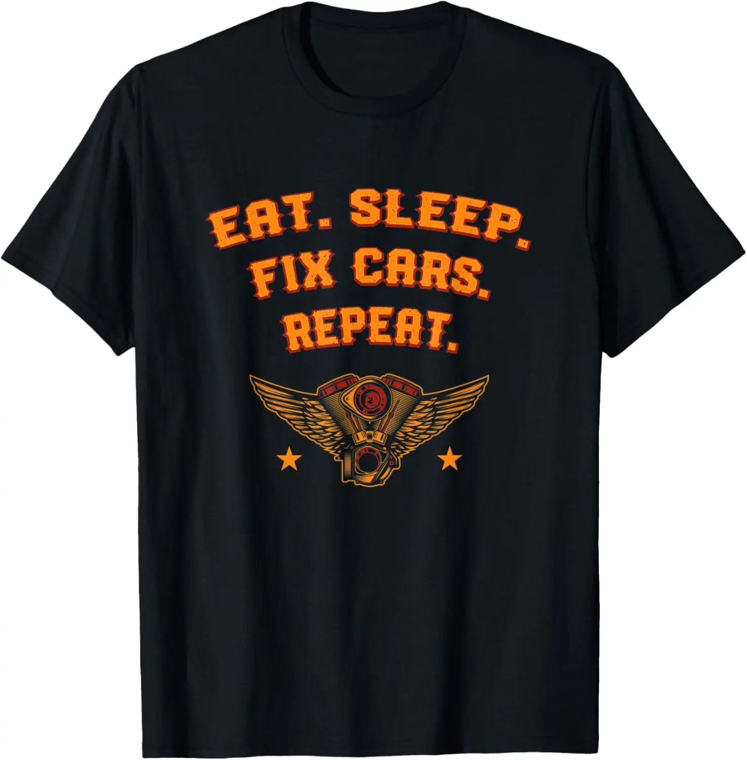 

Футболка Eat Sleep Fix Cars Repeat Auto Mechanic Motor Vehicles