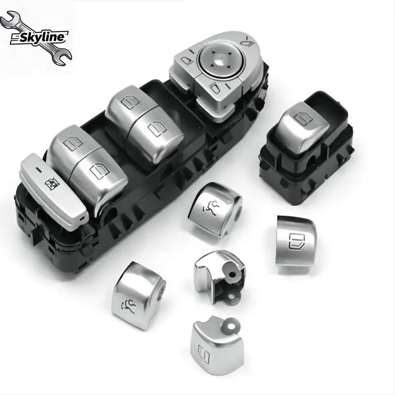 Car Window Switch Repair Button Cover Glass Lift Control Switch Cap Fit W205 W253 W213