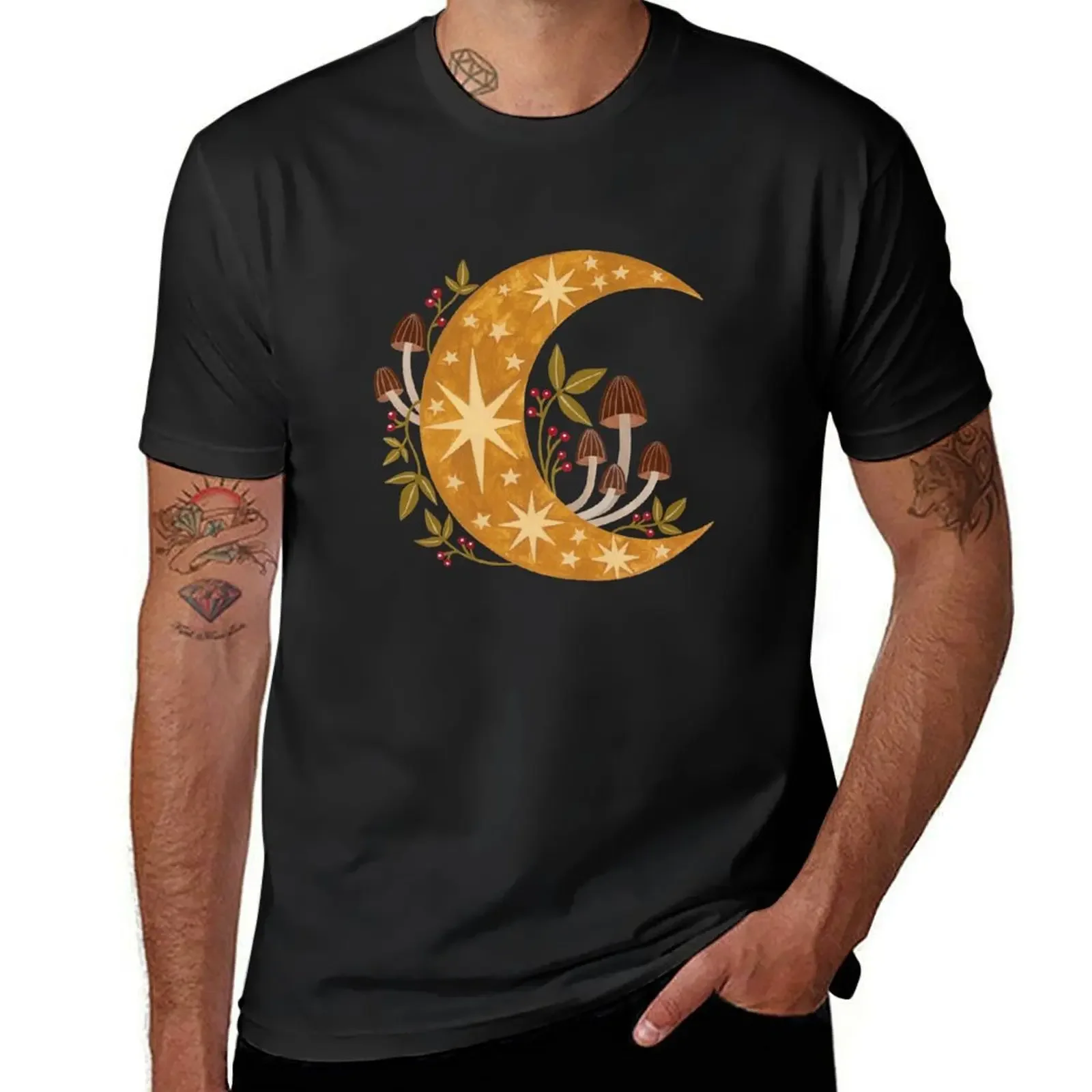 Forest moon T-Shirt boys whites aesthetic clothes customizeds mens t shirts top quality